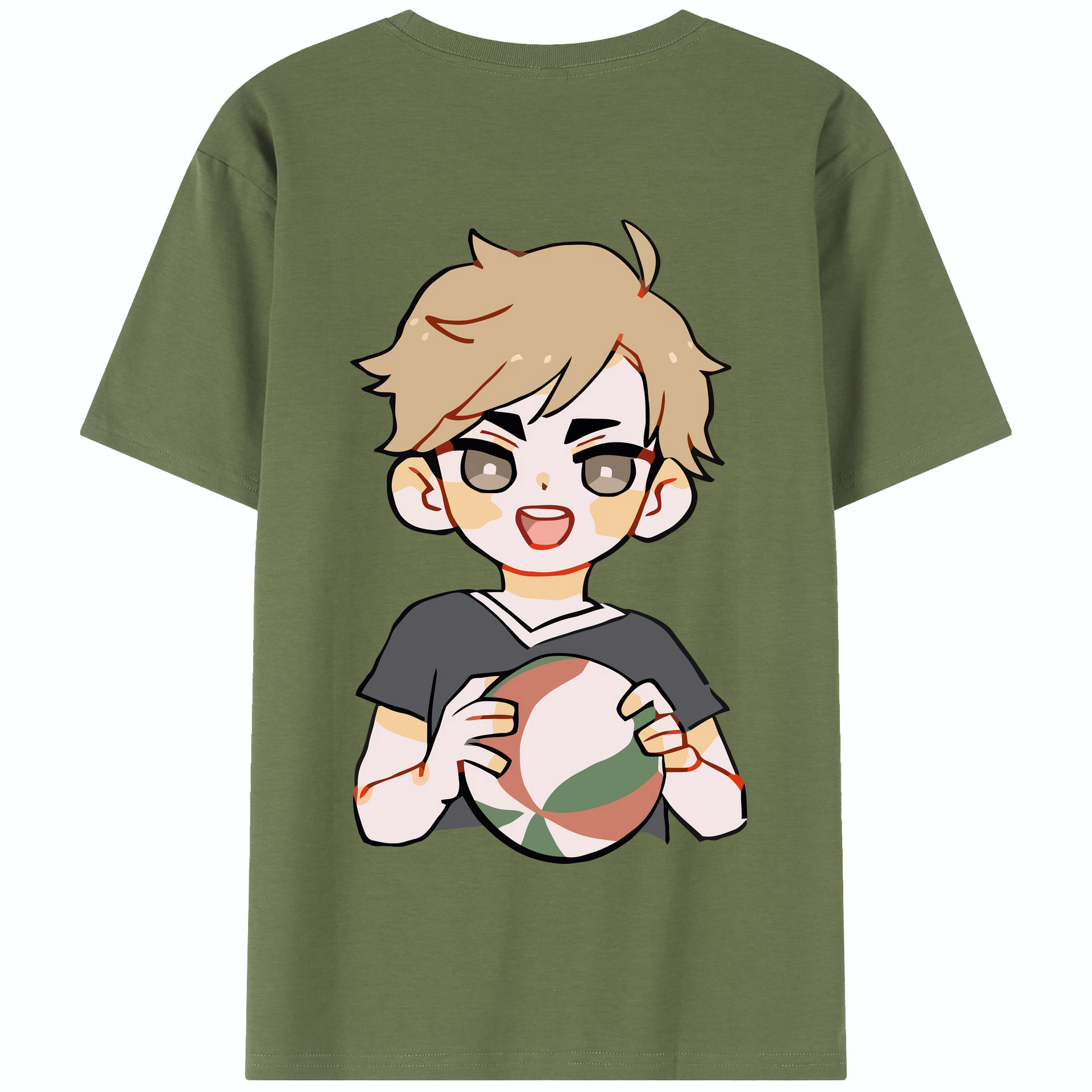 （画像用） ハイキュー!! Haikyu!! 綿100％半袖Tシャツ（背面プリント）